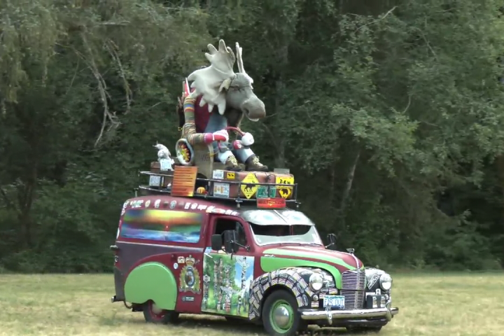 Eccentric moose-adorned art car has ‘jaws dropping’ in B.C.