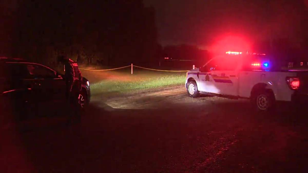 Parkland RCMP investigate a fatal stabbing at the Edmonton Corn Maze Tuesday, Aug. 27, 2024.