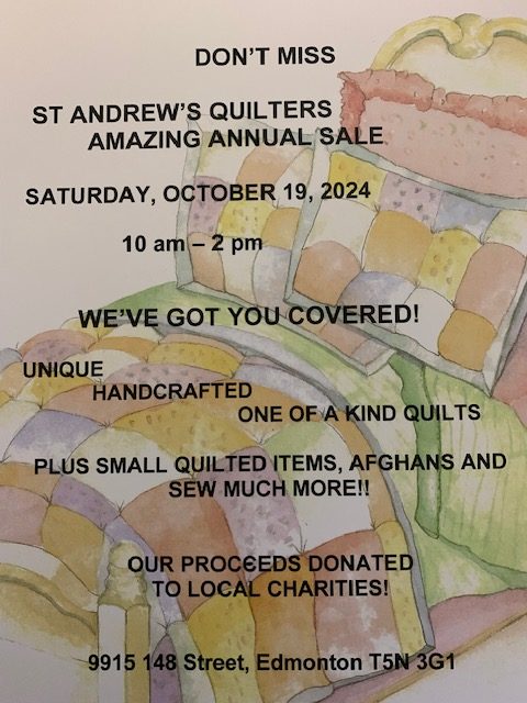 19TH ANNUAL St. Andrew’s Quilting Group QUILT SALE - image