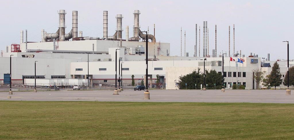 <p>Unifor says General Motors and the union workers have begun collective bargaining at the automaker's CAMI Assembly plant in Ingersoll, Ont. The GM CAMI assembly factory is seen in Ingersoll, Ont., Sept. 18, 2017. THE CANADIAN PRESS/Dave Chidley</p>.