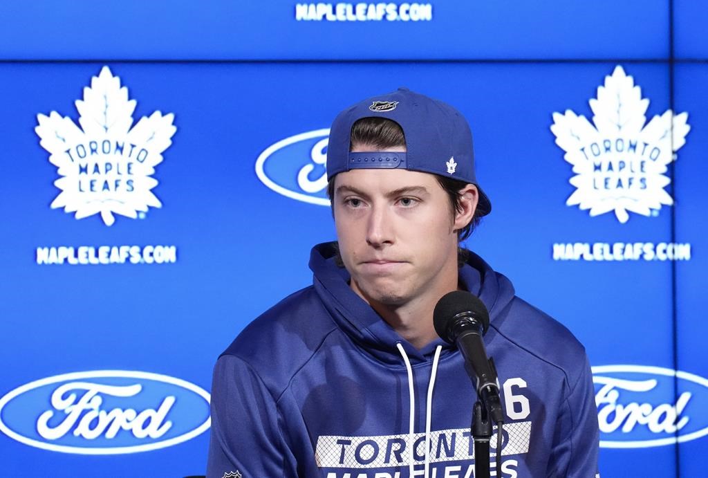 Mitch Marner declines to answer contract questions with Toronto Maple Leafs