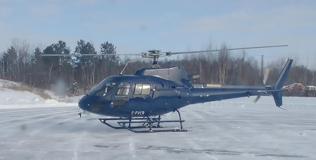 A Geotech Aviation Ltd. Airbus Helicopters AS350 B3 helicopter is shown in this undated handout photo. The Transportation Safety Board says a helicopter pilot killed in a crash in British Columbia almost two years ago was sick in the days leading up to the accident and reported "shivering uncontrollably" before the aircraft went down. The board's report on the November 2022 crash says the helicopter was on a surveying flight near Kitsault, B.C., in the province's northwest when the pilot reported being "unwell" about an hour and a half after takeoff. THE CANADIAN PRESS/HO - TDSB, Ian Boychuck.