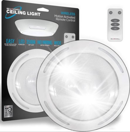 Bell + Howell cordless LED ceiling light