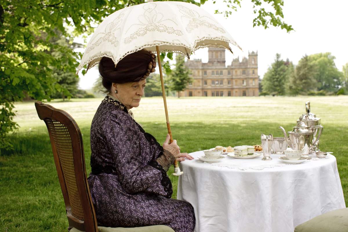 Maggie Smith in Downton Abbey.