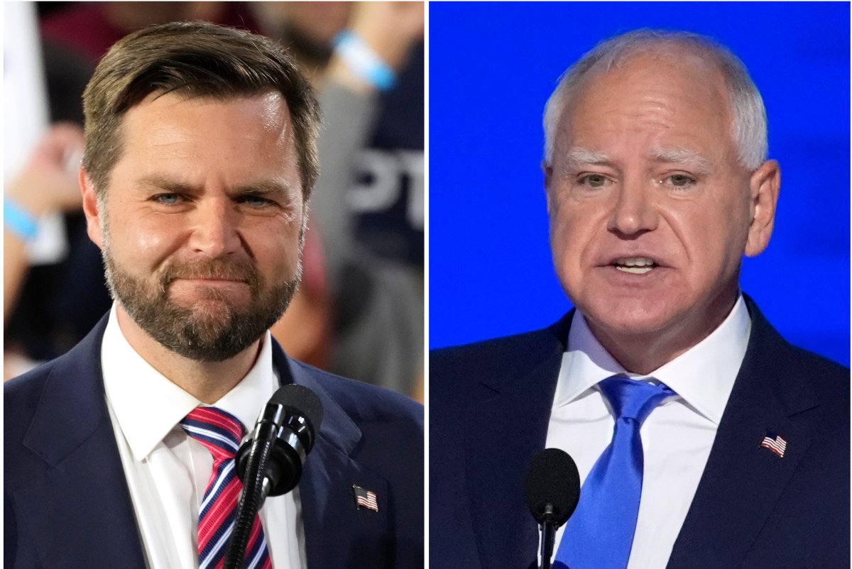 What polls show about Tim Walz and JD Vance before Tuesday's VP debate -  National | Globalnews.ca