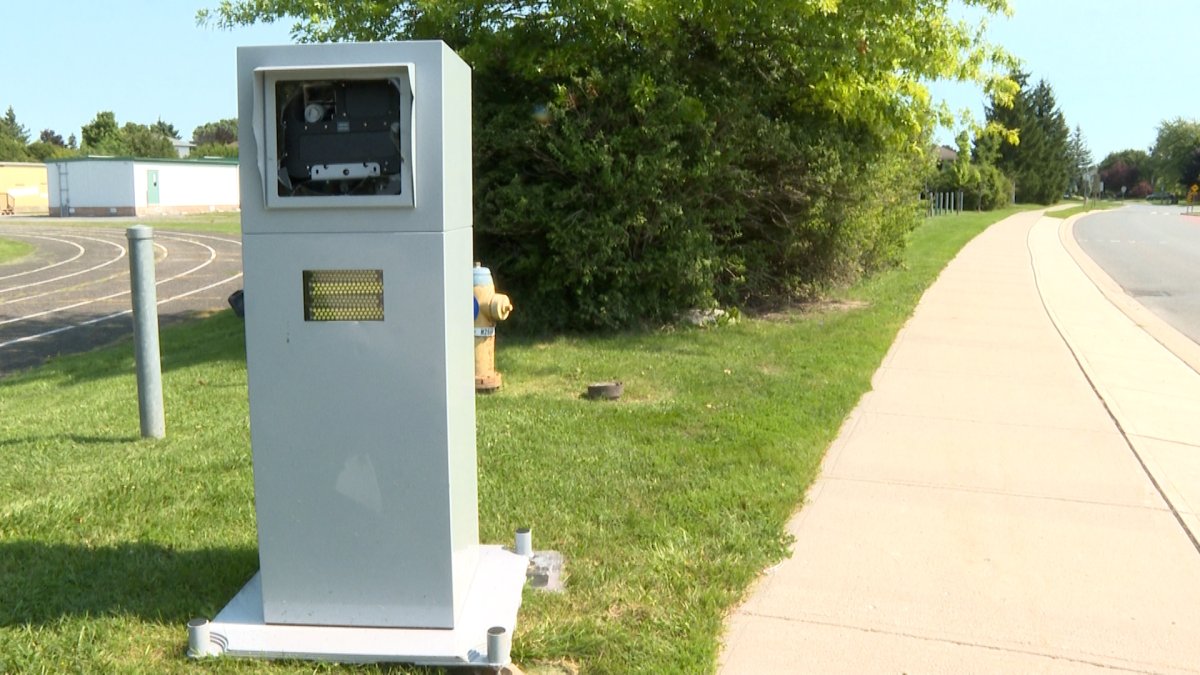 Kingston has launched a two-year photo radar pilot to reduce speeds in school zones. Two cameras have been installed and public reaction is mixd.