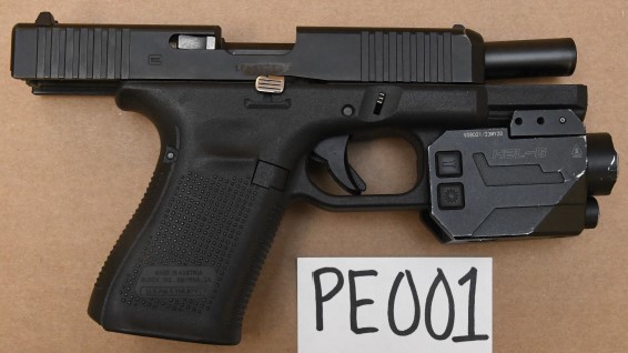 A firearm used in a shooting on July 14, 2024 in central Edmonton.