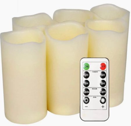 6 flammenlose LED-Kerzen