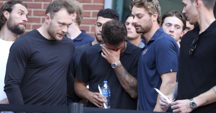 Феновете и играчите на Кълъмбъс Блу Джакетс се събраха за