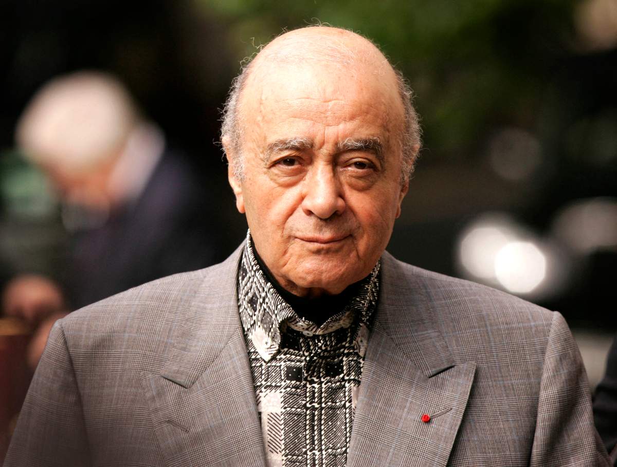 Harrods department store owner Mohamed Al-Fayed arrives at the London High Court, 27 July 2007, for the preliminary hearing ahead of the coroner's inquest into the death of Princess Diana. Al-Fayed, who died in 2023, allegedly raped and sexually assaulted numerous former employees, according to a BBC investigation.