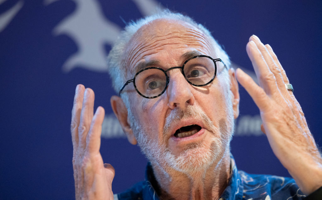 Australian euthanasia activist Philip Nitschke addresses a press conference of The Last Resort, a Swiss human rights, non-profit association focused on assisted suicide, to present the Sarco in Zurich on July 17, 2024.