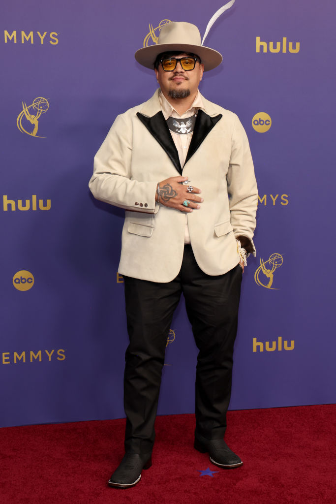 Sterlin Harjo attends the 76th Primetime Emmy Awards at Peacock Theater on September 15, 2024 in Los Angeles, California.