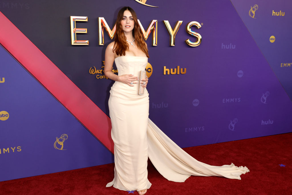 Miriam Leone attends the 76th Primetime Emmy Awards at Peacock Theater on September 15, 2024 in Los Angeles, California.