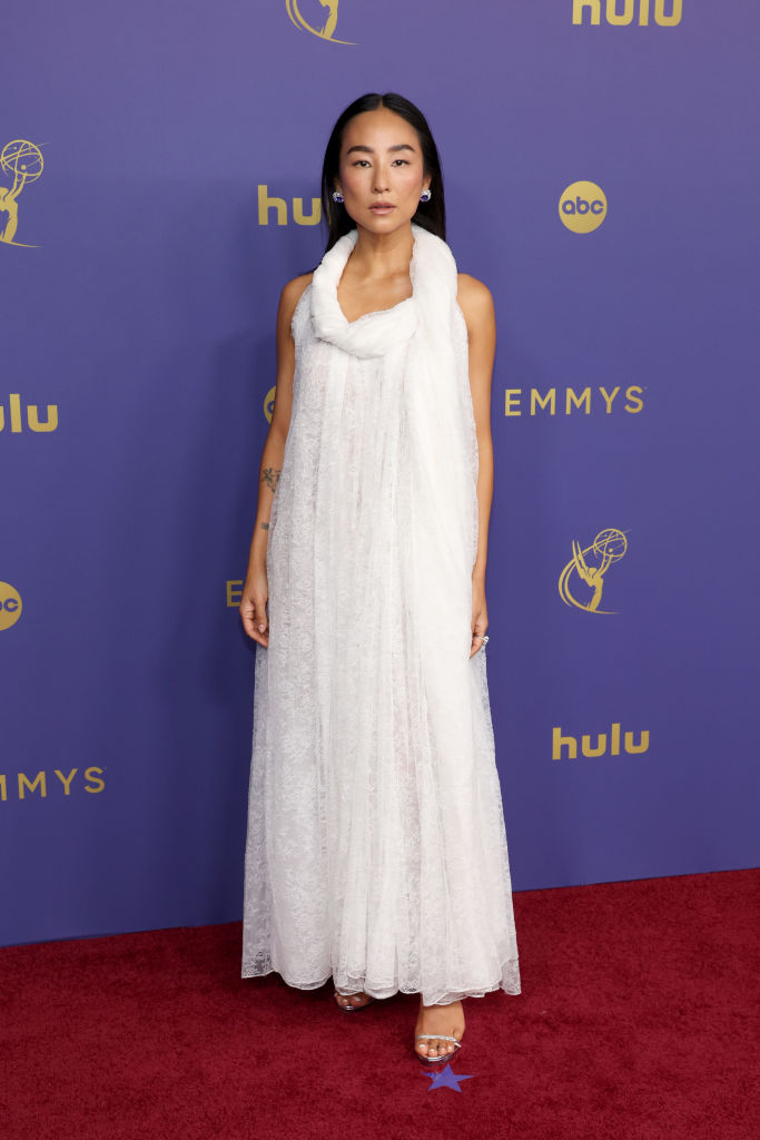 Greta Lee attends the 76th Primetime Emmy Awards at Peacock Theater on September 15, 2024 in Los Angeles, California.