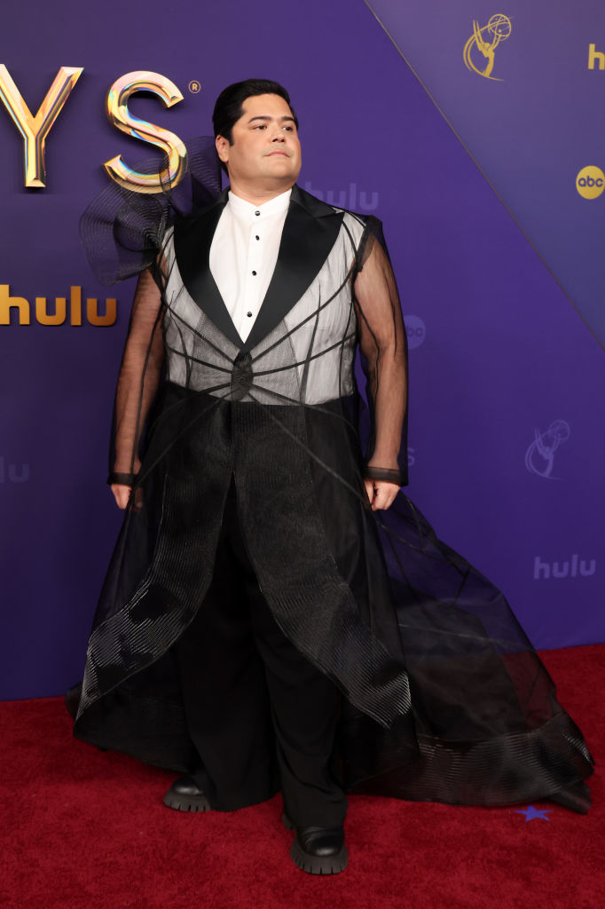 Harvey Guillén attends the 76th Primetime Emmy Awards at Peacock Theater on September 15, 2024 in Los Angeles, California