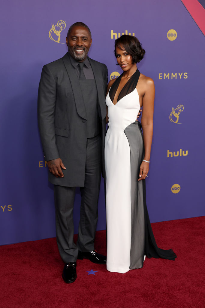 (L-R) Idris Elba and Sabrina Dhowre Elba attend the 76th Primetime Emmy Awards at Peacock Theater on September 15, 2024 in Los Angeles, California.