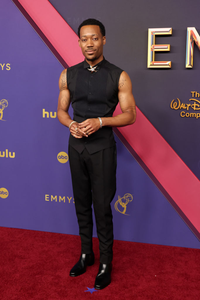 Tyler James Williams attends the 76th Primetime Emmy Awards at Peacock Theater on September 15, 2024 in Los Angeles, California.