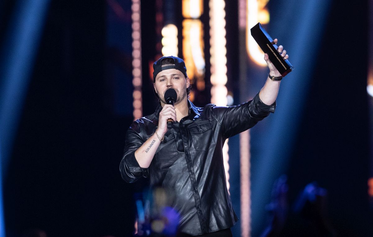 Josh Ross wins Entertainer of the Year during the CCMA Awards in Edmonton on Saturday, September 14, 2024.