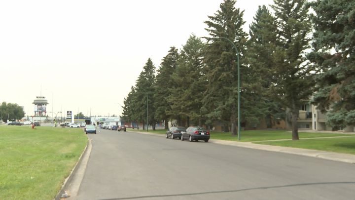 A photo of a street in Lethbridge where a woman was attacked in a home invasion on Sept. 10, 2024.