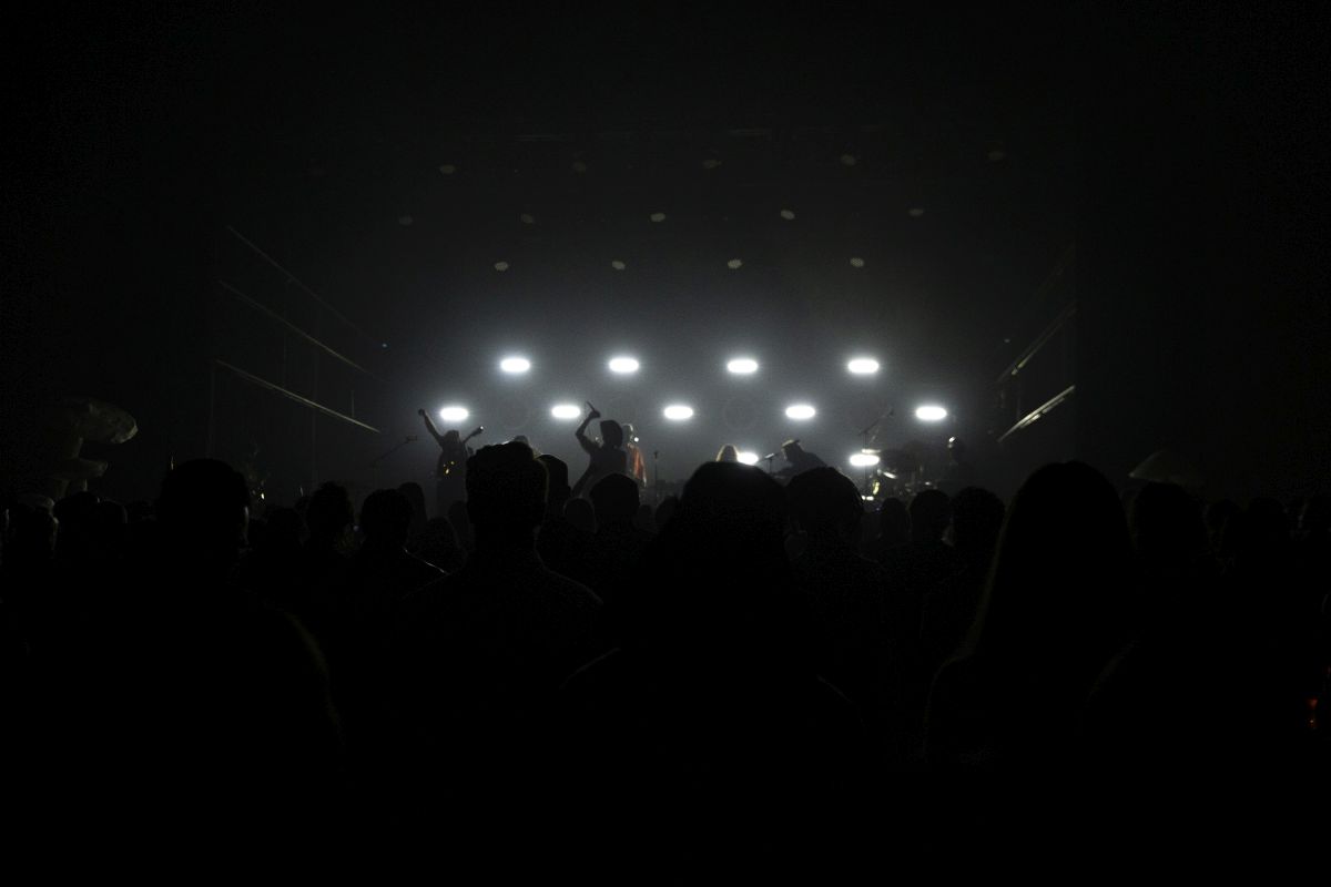 Invitees watch a performance at the Polaris Music Prize Awards in Toronto on Monday, September 19, 2022.