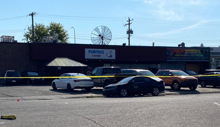Calgary police officers were called to Portico Lounge along 35th Street Southeast at about 5 a.m. on Monday after receiving reports "that multiple individuals were involved in a disturbance."