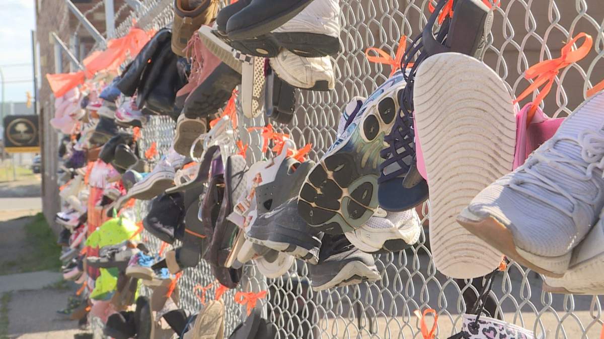 People in Regina gathered at the Eagle Heart Centre on National Day for Truth and Reconciliation. 