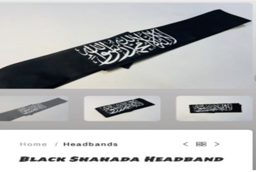 Terror suspect Muhammad Shahzeb Khan allegedly told undercover officers to purchase this headband for the planned attack in New York.