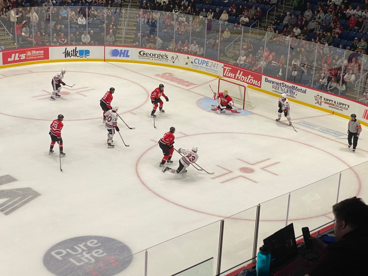 The Guelph Storm defeated the Owen Sound Attack 6-2 in the OHL season opener.