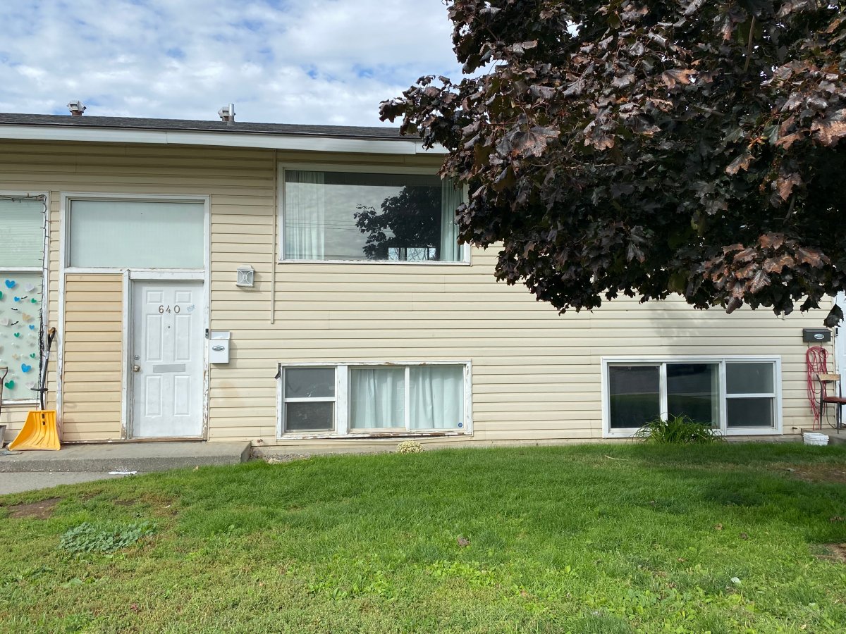 The townhome inside of which Douglas Eustache was found unconscious with serious injuries on June 8.