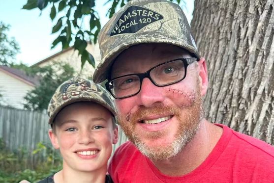 Owen Beierman and his dad Ryan were on a hunting trip when Ryan was attacked by a black bear.