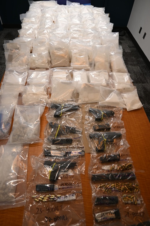 Upwards of 66 kilograms of illicit drugs were seized in what Edmonton police call one of the largest drug busts they have ever done.