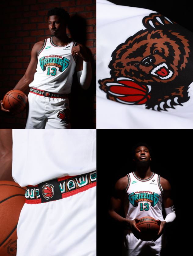 Images of the throwback jerseys.