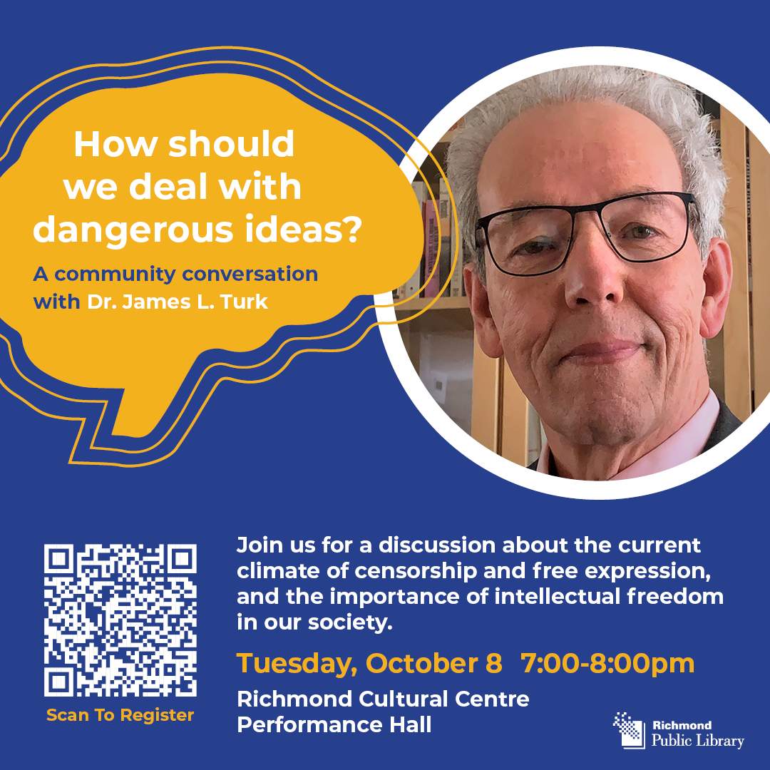 How should we deal with dangerous ideas? A Community conversation with Dr. James Turk - image