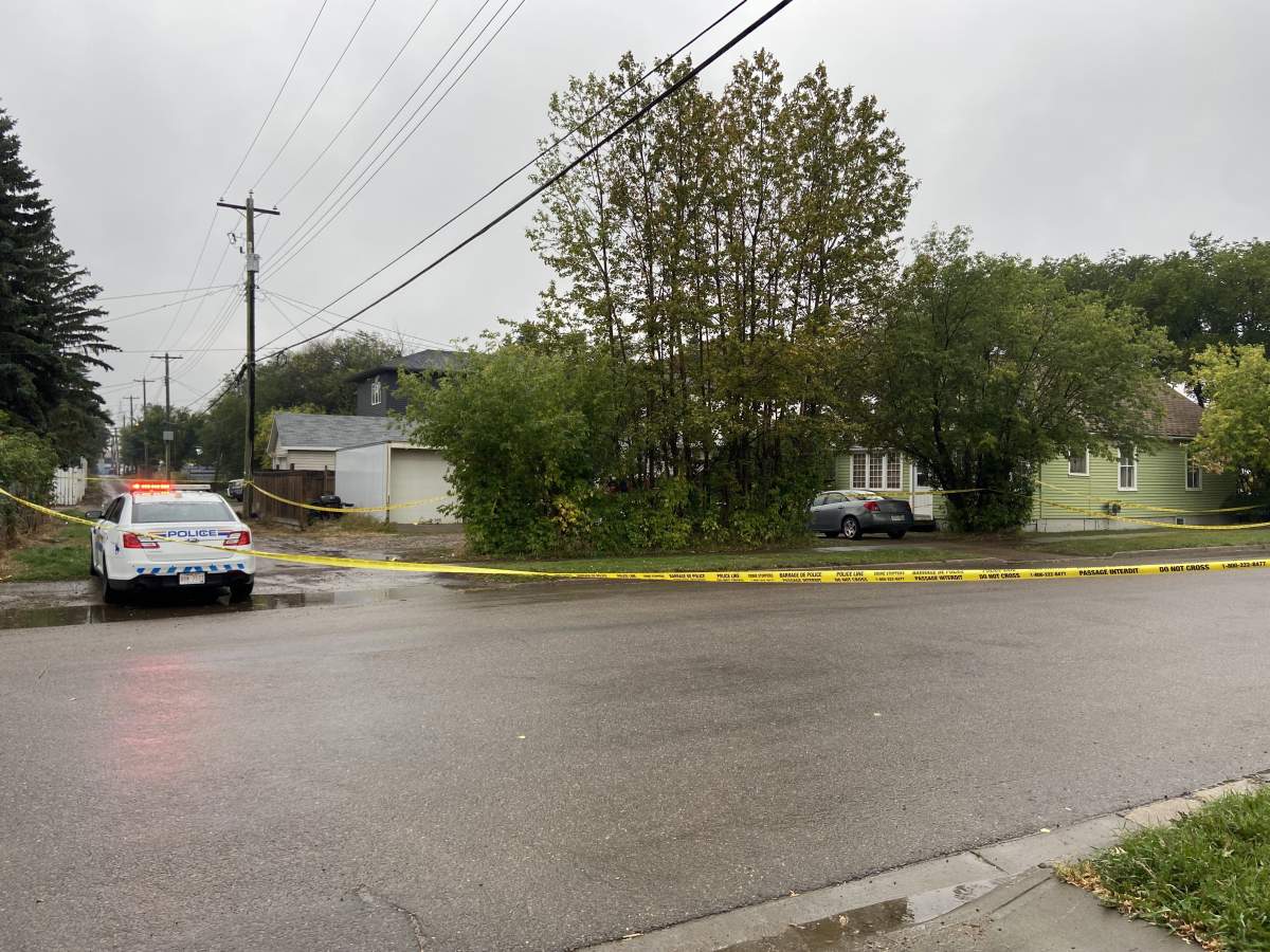 RCMP investigate after three people were found dead in the area of 50th Street and 47th Avenue in Lloydminster, Alta.