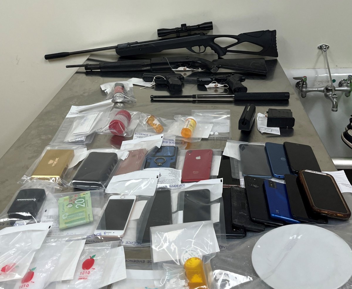 Contraband seized by Powerview RCMP.