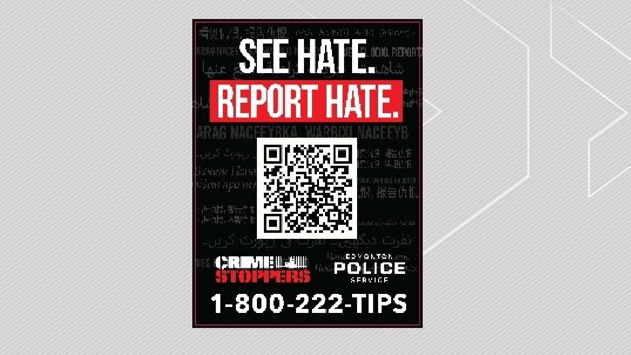 Crime Stoppers launches ‘Report Hate’ campaign in Edmonton