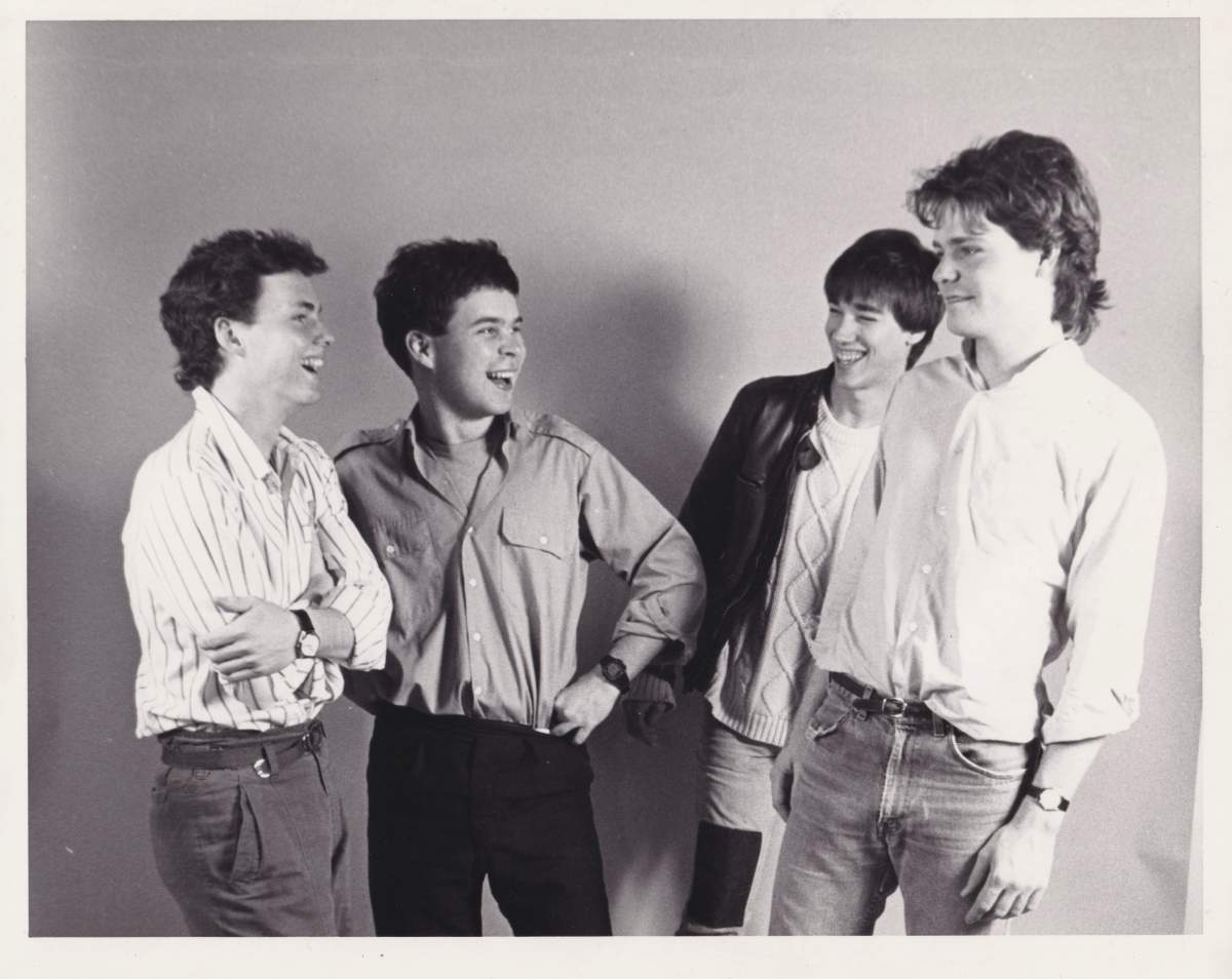 The Tragically Hip as young men, when they first started out