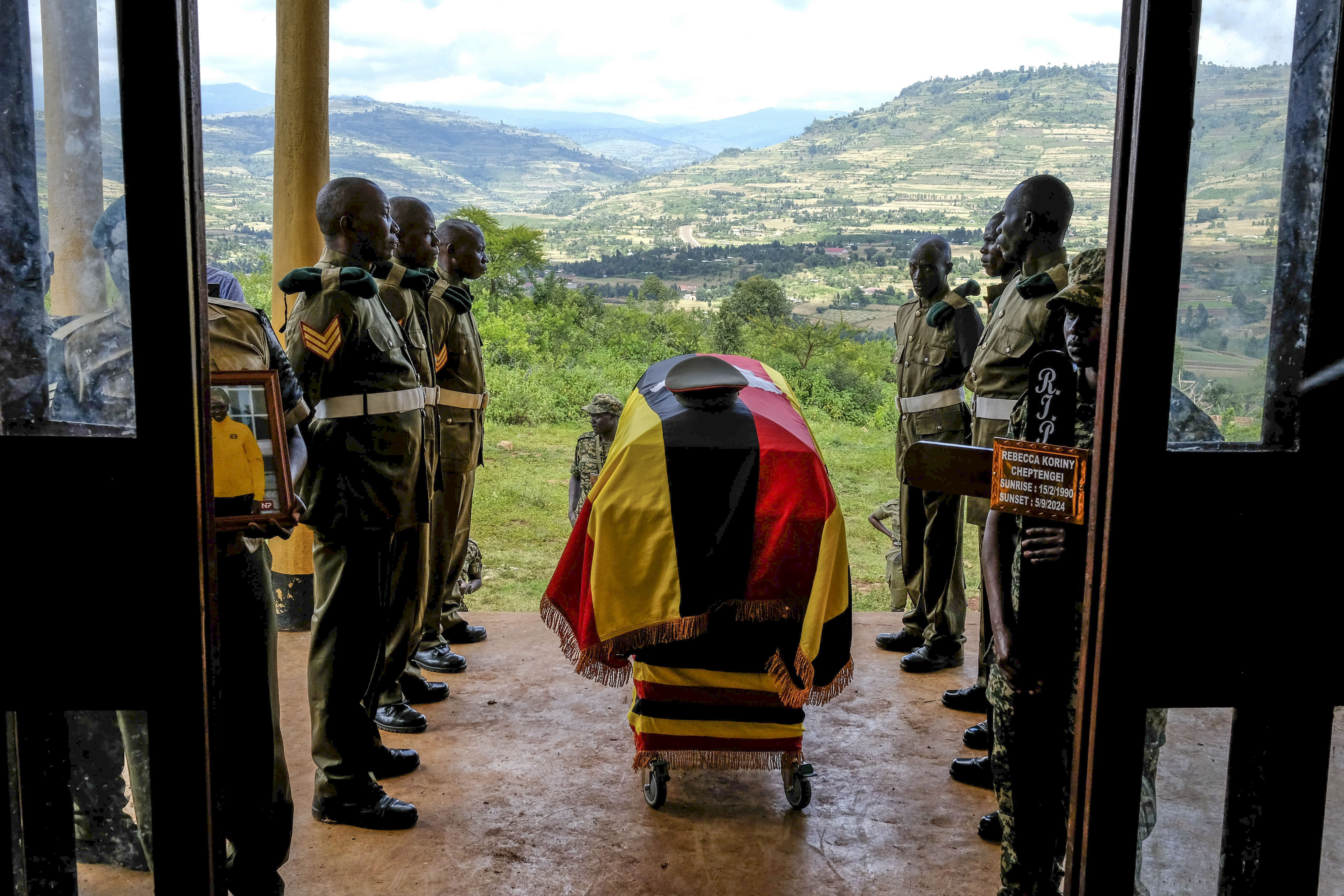 Ugandan Olympic athlete who died from burns gets military funeral