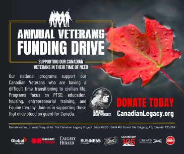 Veterans Funding Drive, Supported by Global Calgary & QR Calgary - image