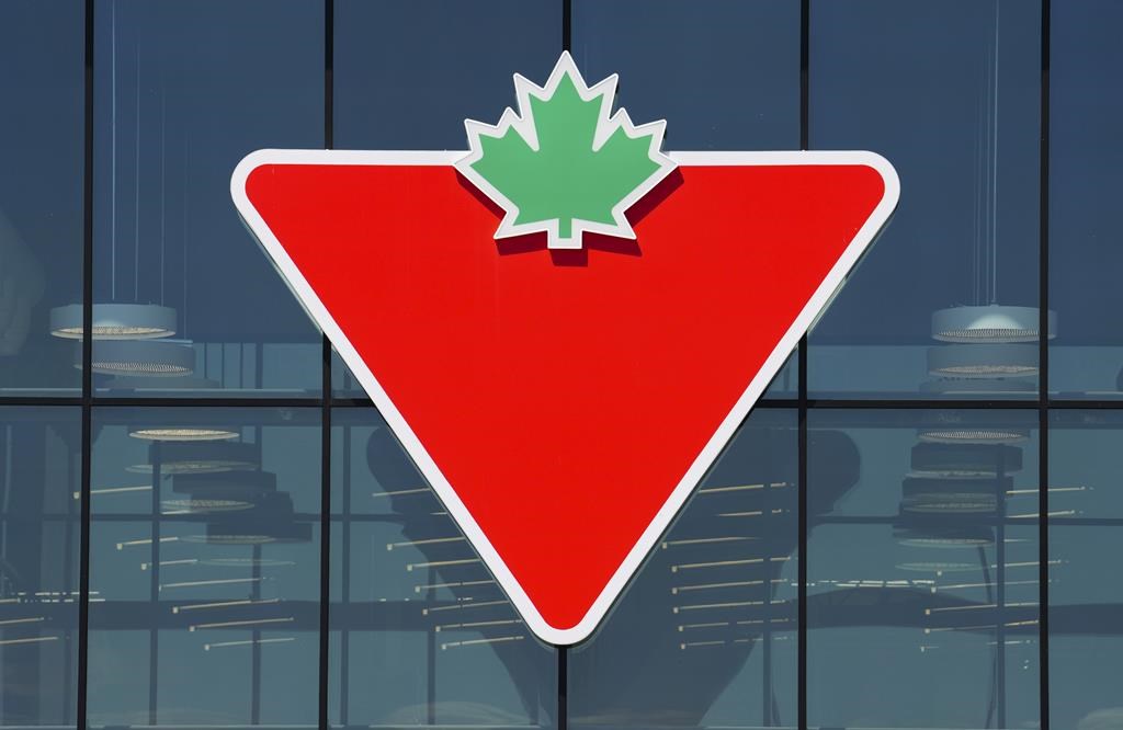 A Canadian Tire logo is displayed on a store in Ottawa on Friday, Aug. 11, 2023. THE CANADIAN PRESS/Sean Kilpatrick.