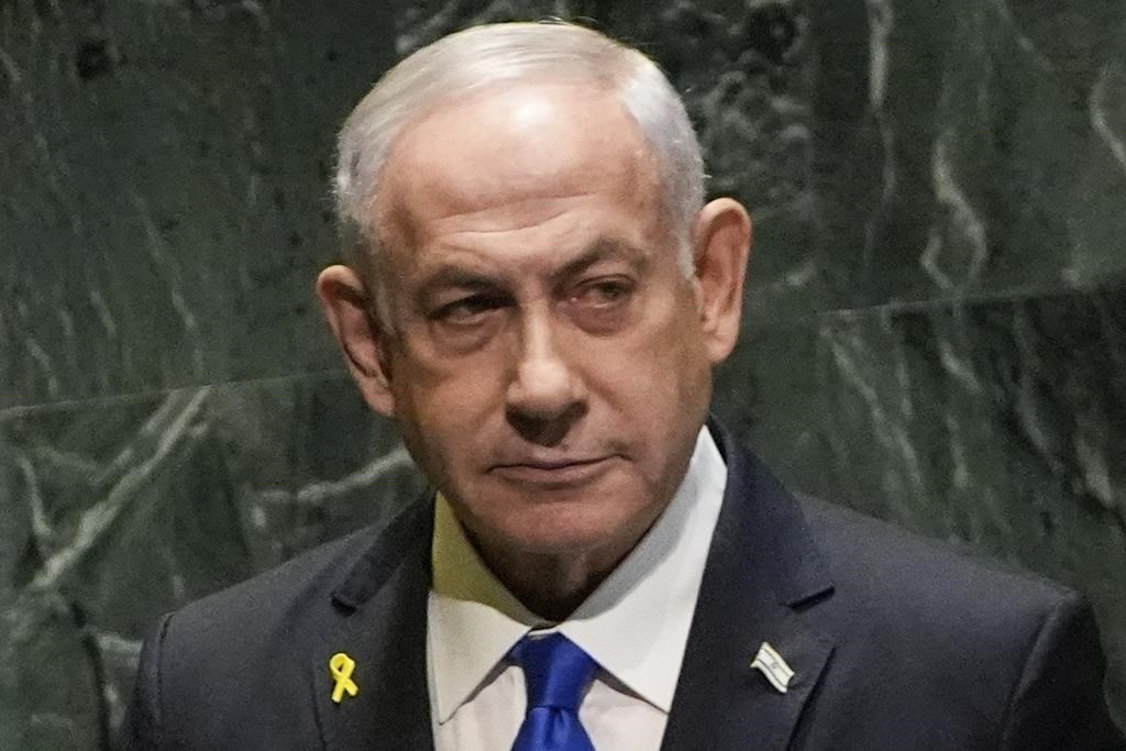 Prime Minister of Israel Benjamin Netanyahu addresses the 79th session of the United Nations General Assembly, Friday, Sept. 27, 2024. (AP Photo/Pamela Smith, File)