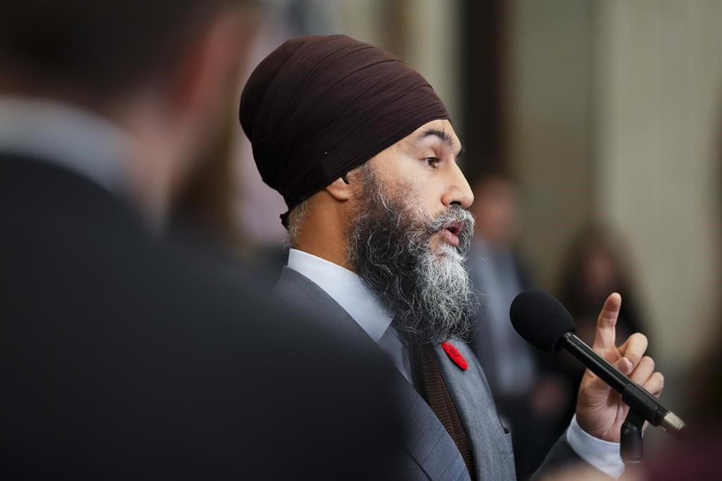 Singh says NDP won’t play ‘games’ and help Bloc, Tories topple Liberals