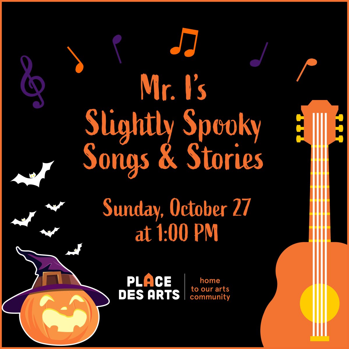 Mr. I’s Slightly Spooky Songs and Stories Concert for Kids - image