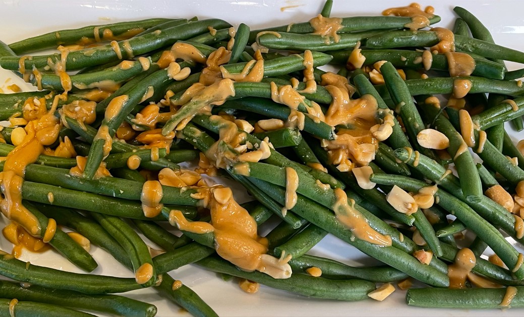 Simply Delicious: Green Beans with Almond Butter Sauce