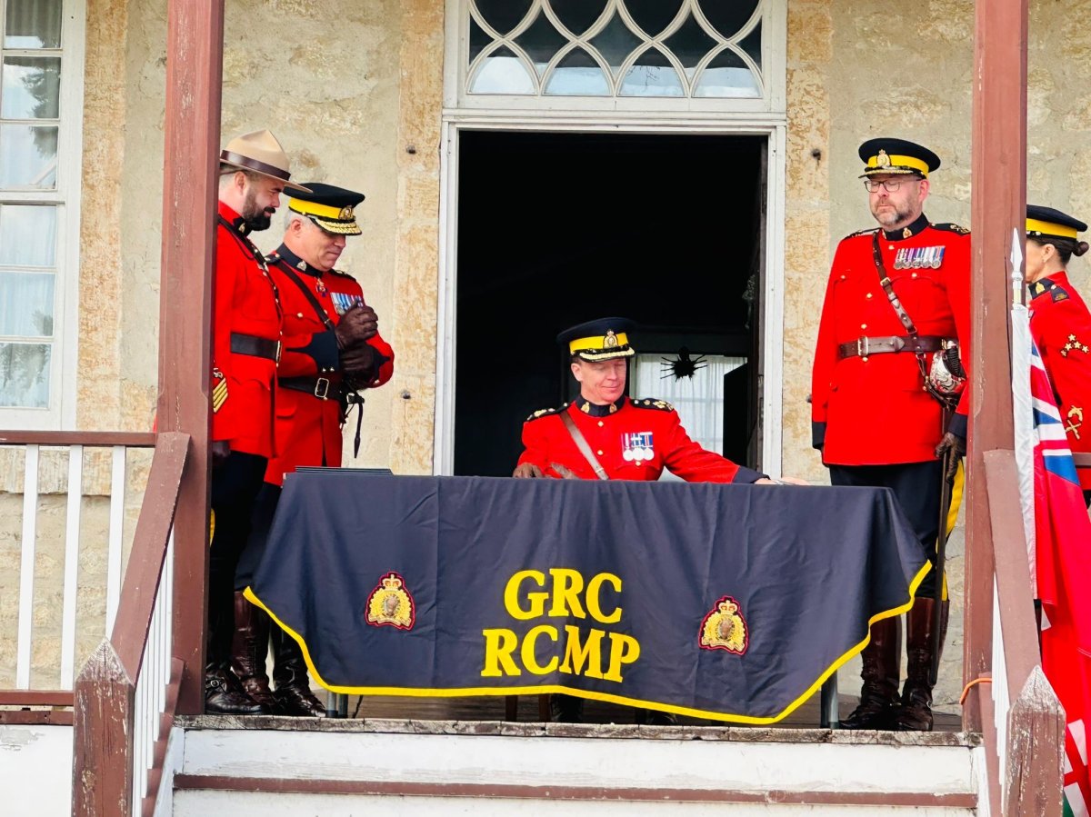 The Manitoba RCMP's formal change of command ceremony took place at Lower Fort Garry, Thursday, Oct. 17, 2024.