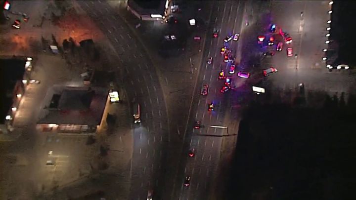 Edmonton police said officers were called to the area of 170th Street and 100th Avenue at about 7:20 a.m. on Oct. 30, 2024 after someone reported an injured person lying on the road.