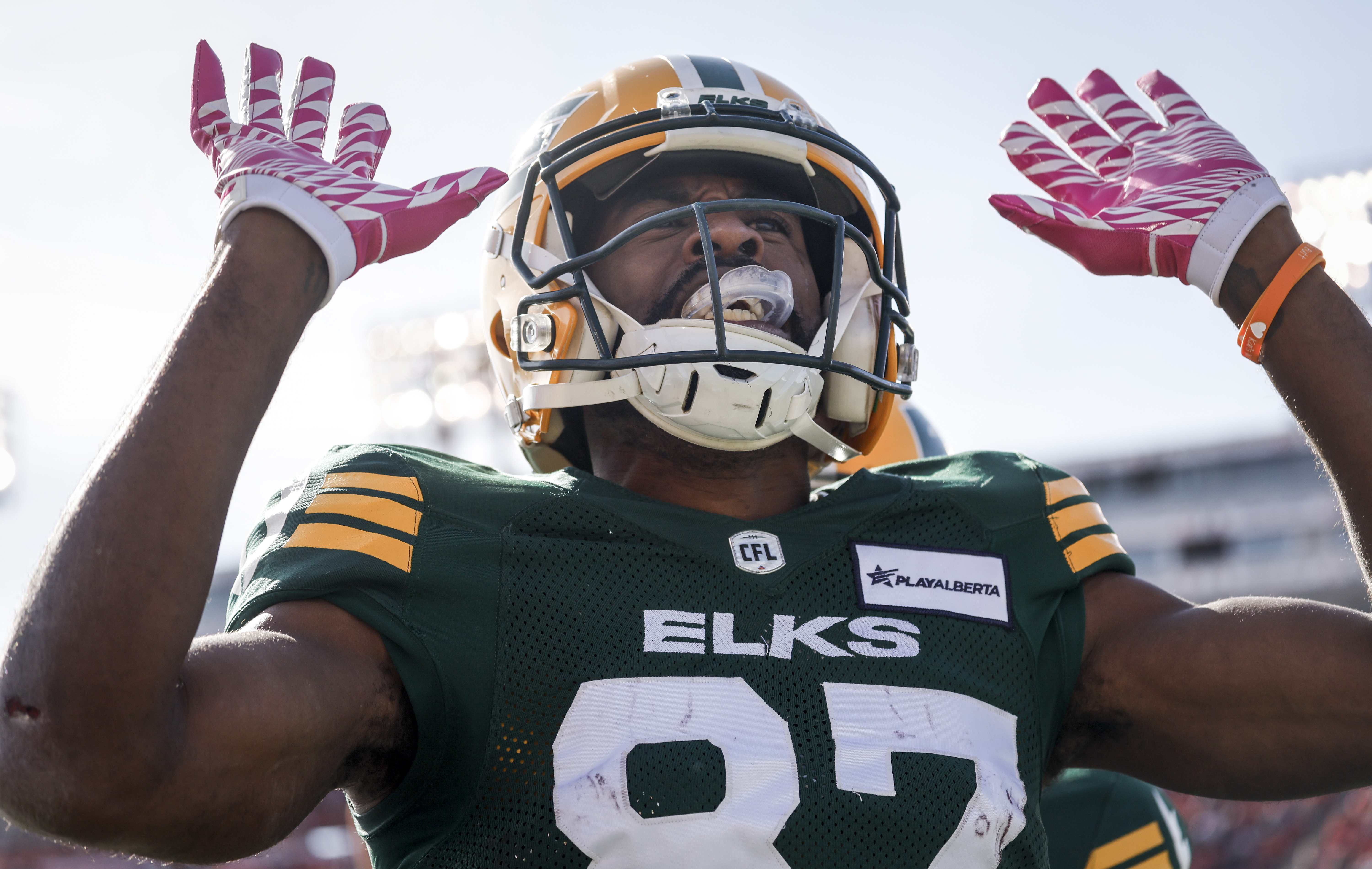 Lewis’ late TD lifts Elks to 23-18 win, season series sweep of Stampeders