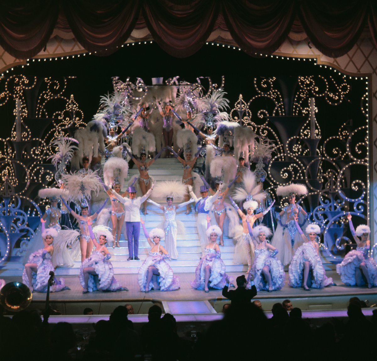 A Folies Bergere show at the Tropicana hote.