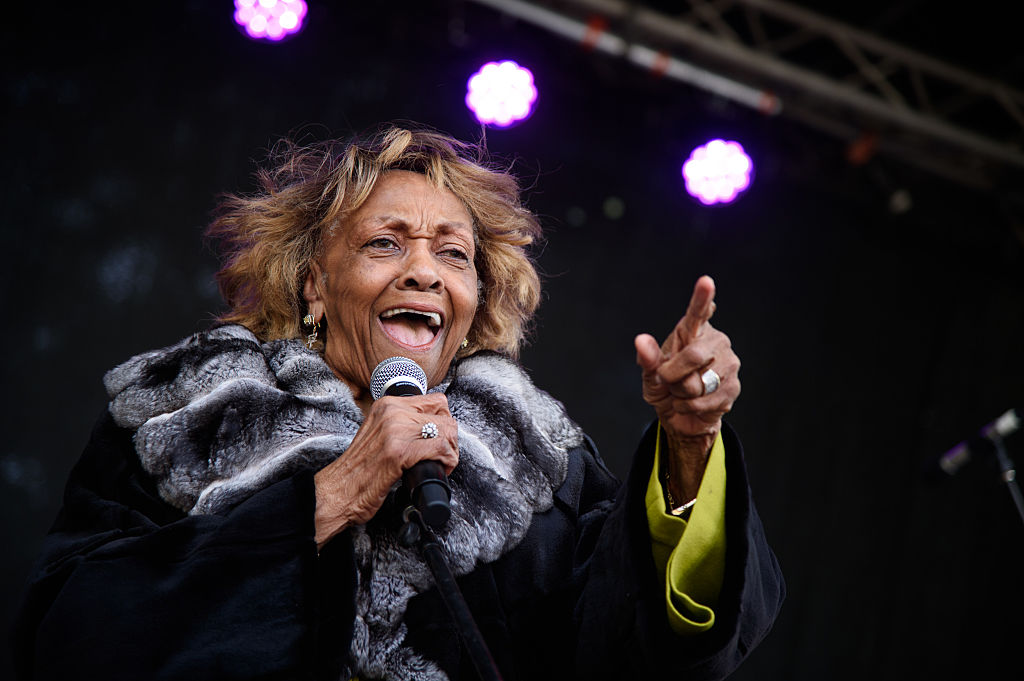 FILE - Cissy Houston performs at the 2016 Newark Celebration 350 Founders Weekend Festival on May 15, 2016 in Newark, New Jersey.