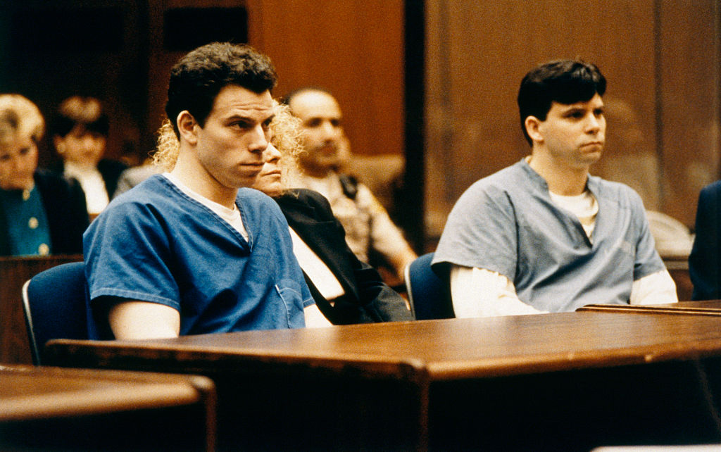 Erik and Lyle Menendez are seen during their trial.